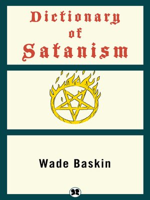 cover image of Dictionary of Satanism